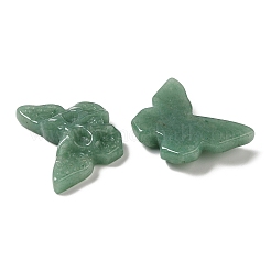天然石グリーンアベンチュリンペンダント  スカルが彫刻された蝶のチャーム  25.5~26x37x7~9mm  穴：1.5~1.6mm&nbsp;G-C091-04H
