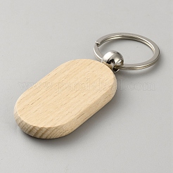 Beech Wood Keychains&nbsp;KEYC-WH0003-22P