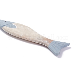 Mediterranean Style Fish Wood Hanging Pendant&nbsp;HJEW-C007-02B