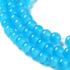 Baking Paint Imitation Jade Glass Round Bead Strands&nbsp;LS-DGLA-Q021-4mm-13