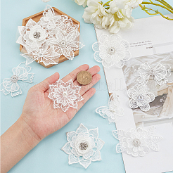 18Pcs 9 Style Lace Embroidery Costume Accessories&nbsp;DIY-AR0002-36