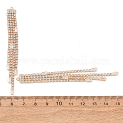 真鍮製マイクロパヴェクリアキュービックジルコニアビッグペンダント  丸いタッセルチャーム  18KGP本金メッキ  87x8.5x2mm  穴：1.6mm&nbsp;CU-CBAEC99-02G