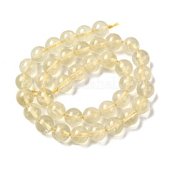 Natural Lemon Quartz(Heated) Beads Strands&nbsp;G-G286-A04-10mm-01
