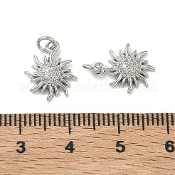 SHEGRACE Brass Micro Pave Cubic Zirconia Pendants&nbsp;XGRQ3D867-477P