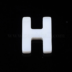26個26スタイルの天然淡水シェルビーズ  貝殻色  a～zの文字  10x5.5~10x1.5~2.5mm  穴：0.7mm  1個/スタイル&nbsp;SHEL-S278-072