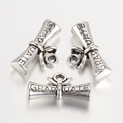 Tibetan Style Alloy Charms&nbsp;TIBEP-35076-AS-NR