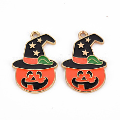 Eco-Friendly Alloy Enamel Pendants&nbsp;X-ENAM-T011-53-NR