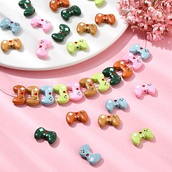 30色スプレー塗装合金ビーズ6個  エナメル  ゲームパッド  ミックスカラー  9.5x15.5x4.5mm  穴：1.6mm  5個/カラー  30pc&nbsp;FIND-CJ0002-68