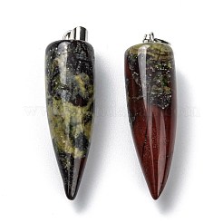 Natural Dragon Blood Pointed Pendants&nbsp;G-D040-01P-B13