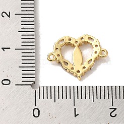 Brass Pave Clear Cubic Zirconia Connector Charms&nbsp;KK-M278-02A-G