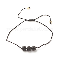 6Pcs 6 Style Natural & Synthetic Gemstone Round Beads Cord Bracelets Set&nbsp;BJEW-JB08014