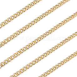 Ion Plating(IP) 304 Stainless Steel Curb Chains&nbsp;CHS-TAC0001-03G