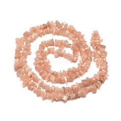 Natural Sunstone Chip Bead Strands&nbsp;X-G-M205-19