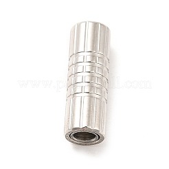 変色しにくい304ステンレススチール製のマグネット留め具と接着端  コラム  ステンレス鋼色  17x6mm  穴：3mm&nbsp;STAS-K006-3mm-33C