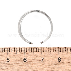 304ステンレススチールカフリング  魔法陣  カドミウムフリーと鉛フリー＆ニッケルフリー  ステンレス鋼色  16mm&nbsp;LS-RJEW-D337-06P