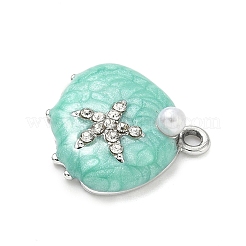 Alloy Rhinestone Pendants&nbsp;PALLOY-P313-11P