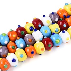 Handmade Lampwork Bumpy Beads&nbsp;LAMP-ZX003-07