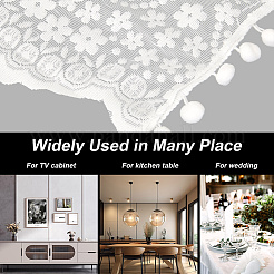 Polyester Lace Table Runner&nbsp;AJEW-WH20048-95B