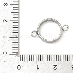 304 Stainless Steel Open Back Bezel Connector Charms&nbsp;STAS-B126-05A-P