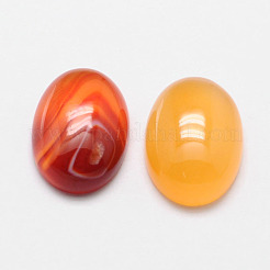 Oval Natural Carnelian Cabochons&nbsp;G-K020-14x10mm-05