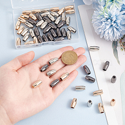 60Pcs 3 Colors Zinc Alloy Cord Ends&nbsp;FIND-GO0002-86A