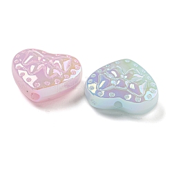 UV Plating Iridescent Acrylic Beads&nbsp;X-OACR-G039-18