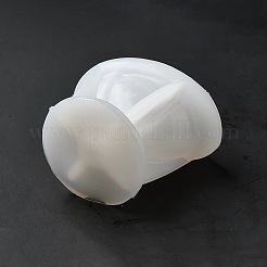 3DクリスマスハットDIYキャンドルシリコンモールド  香りのよいキャンドル作りに  ホワイト  8.8x7.5cm  内径：8x7のCM&nbsp;LS-CAND-B002-08