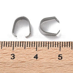 304 Stainless Steel Snap on Bails&nbsp;STAS-V007-02C-P
