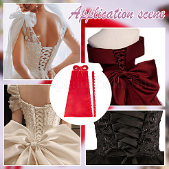 3Pcs 3 Style Wedding Gown Back Satin Sets&nbsp;FIND-WH0139-626A
