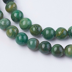 Natural African Jade Beads Strands&nbsp;G-F560-6mm-B01