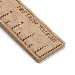 ウッドキーホルダー  タッセルと鉄製キーホルダー付き  定規  ペルー  13.7cm&nbsp;KEYC-C007-03P