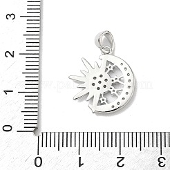 Brass Micro Pave Clear Cubic Zirconia Pendants&nbsp;KK-L254-05P