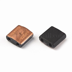 MIYUKIティラビーズ  日本製シードビーズ  2穴  (tl4562) サンセットマット  (tl4562) サンセットマット  5x5x1.9mm  穴：0.8mm  約5900個/500g&nbsp;SEED-MY05-TL4562