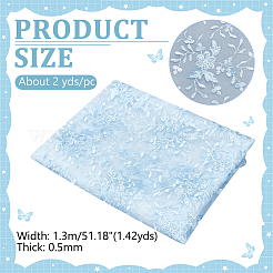 2 Yards Polyester Gauze Embroidery Fabric&nbsp;AJEW-WH0314-522B