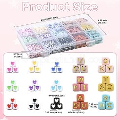 1440Pcs 15 Colors Opaque Acrylic Beads&nbsp;OACR-FS0002-80