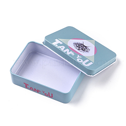 Cat Pattern Tinplate Empty Boxes&nbsp;CON-WH0073-15G