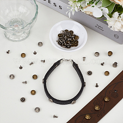 12 Bags 2 Colors Zinc Alloy Decorative Rivets&nbsp;FIND-FG0005-52B