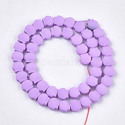 Spray Painted Non-magnetic Synthetic Hematite Beads Strands&nbsp;G-T116-23-09