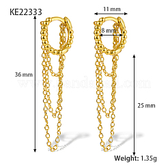 925 Sterling Silver Hoop Earrings&nbsp;BK6776-1