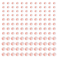 300Pcs Frosted Transparent Glass Beads&nbsp;GLAA-TA0002-78D
