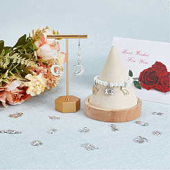 96pcs12スタイルチベットスタイルアロイペンダント  猫  アンティークシルバー  13~33x8~18.5x1~3.5mm  穴：1.2~2mm  8個/スタイル&nbsp;FIND-SC0007-18