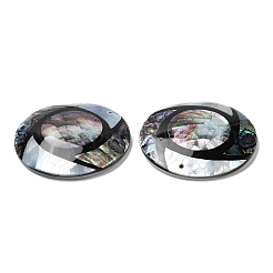 Natural Freshwater Shell & Black Lip Shell & Paua Shell Pendants&nbsp;SHEL-F007-09