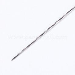 アイアン製ビーズ針  ねじれた  プラチナ  10.3x0.02cm&nbsp;IFIN-P036-05F
