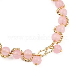 3Pcs 3 Colors Spray Painted Imitation Jade Glass Round Beaded Bracelets for Women&nbsp;BJEW-JB12050