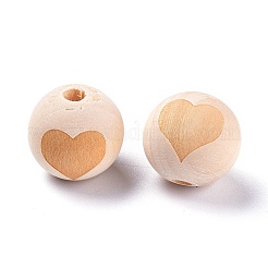 Unfinished Wood Beads&nbsp;WOOD-S036-07