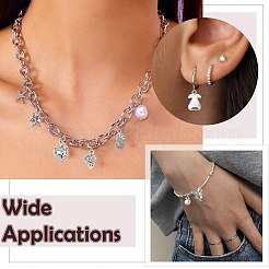 90Pcs 9 Styles Tibetan Style Alloy Pendants&nbsp;TIBEP-CJ0003-58