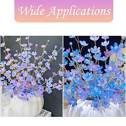 DIY 丸型花アクリルビーズジュエリー作成キット  ミックスカラー  ビーズ：8~18.5x8~20.5x6.5~8mm  穴：2.5mm&nbsp;DIY-CJ0002-82