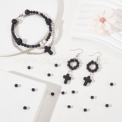 4 Strands Natural Lava Rock Round Beads Strands&nbsp;G-NB0004-86