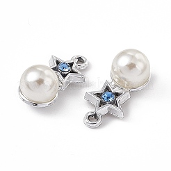 Alloy Rhinestone Pendants&nbsp;ALRI-K049-06P