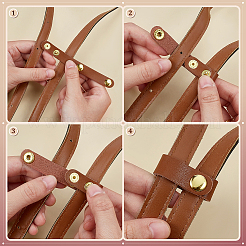 6Pcs 6 Styles Leather Purse Shortener Adjustable Buckles&nbsp;FIND-PH0028-01
